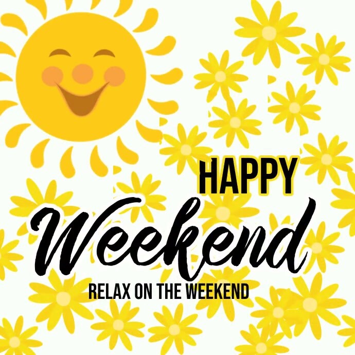 happy weekend instagram post Template | PosterMyWall