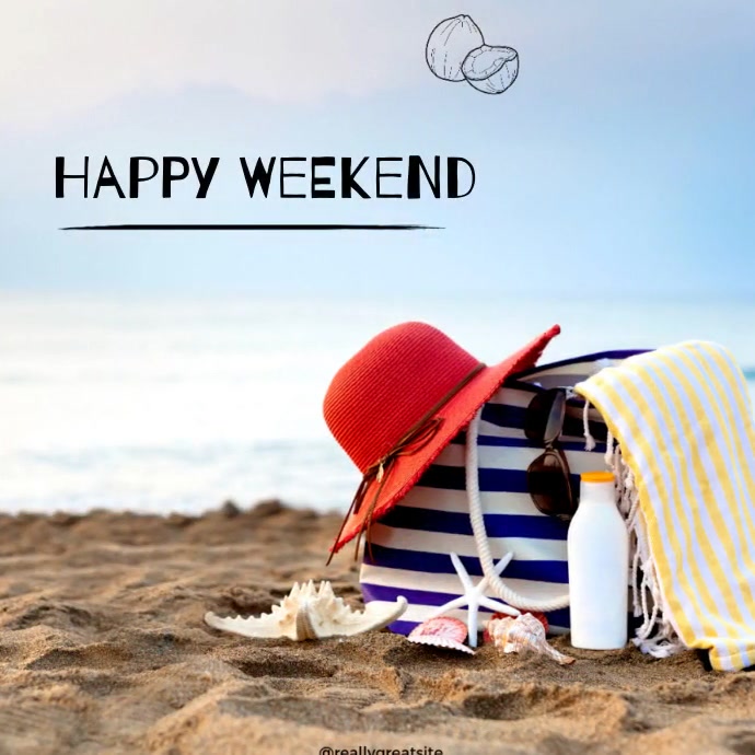 Happy Weekend Instagram post เทมเพลต | PosterMyWall