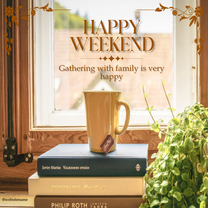 Blog Post Example About Weekend Happy Weekend Instagram Post Template | PosterMyWall