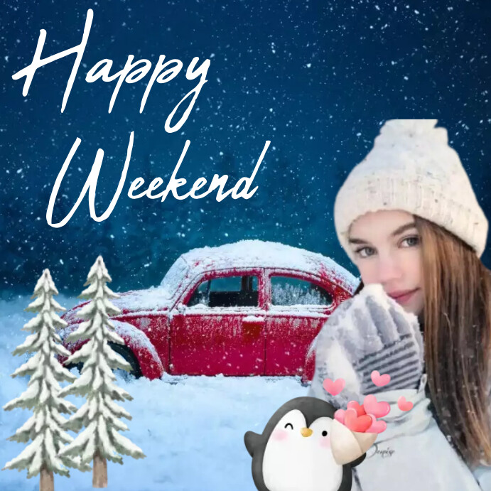 Happy weekend instagram post Template | PosterMyWall