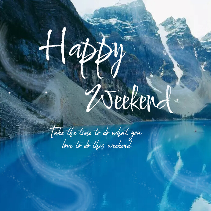 happy weekend instagram post Template | PosterMyWall