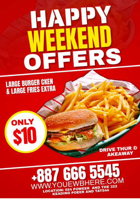 happy weekend offers Template | PosterMyWall