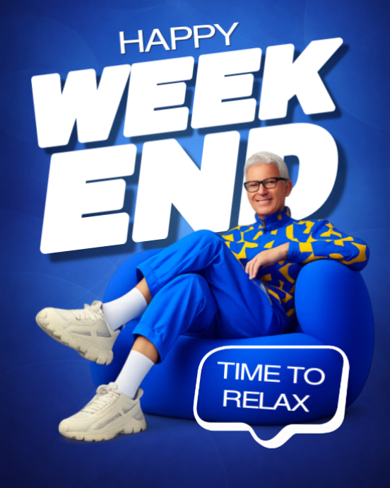 Plantilla de Happy Weekend Social Media Post | PosterMyWall