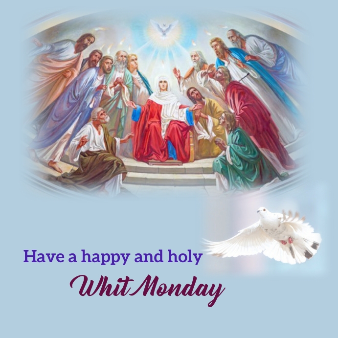 happy whit monday Instagram Post template