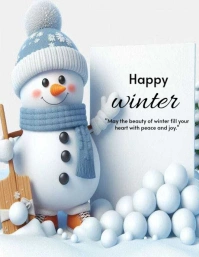 Happy Winter Flyer Template 2025