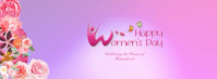happy woman day facebook cover template