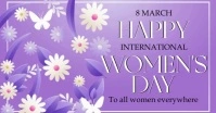 HAPPY WOMEN'S DAY CARD AD TEMPLATE Facebook Shared Image