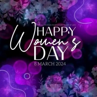 HAPPY WOMEN'S DAY CARD POST TEMPLATE