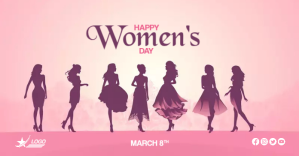 Pink Women's Day Celebration Facebook-annonce Template