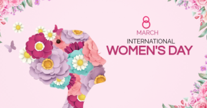 Hvid International Women's Day Facebook-annonce Template