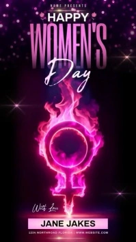 Happy women's day instagram story post template