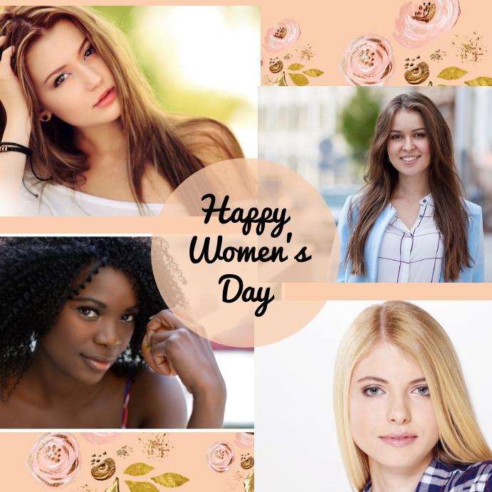 Happy Women's Day,greeting poster template