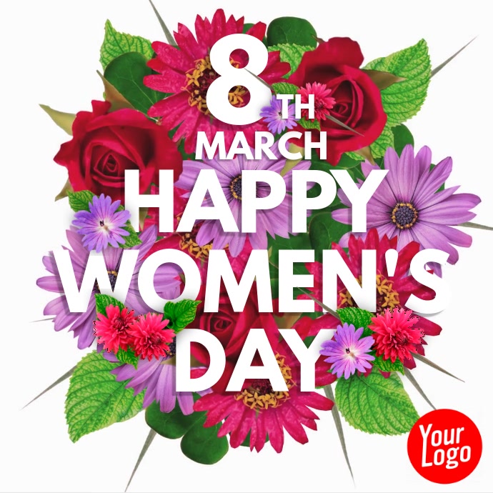Copy of Happy Women's Day 8th March Flower Video | PosterMyWall