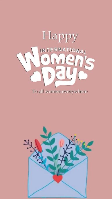 HAPPY WOMEN'S DAY CARD AD TEMPLATE Instagram Story