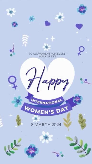 HAPPY WOMEN'S DAY CARD POST TEMPLATE Instagram Story