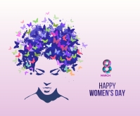 Happy Women's Day Medium Rectangle template