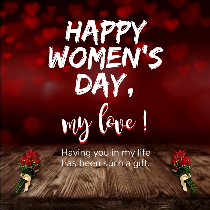 Happy women's day Instagram Post template