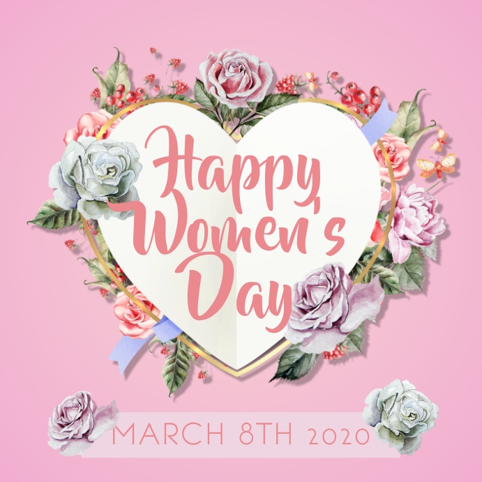 Happy Women's Day Instagram Post template Wpis na Instagrama