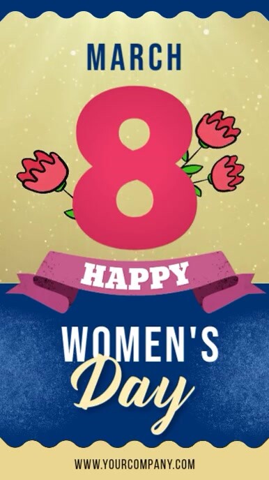 Happy Women's Day Instagram story video template