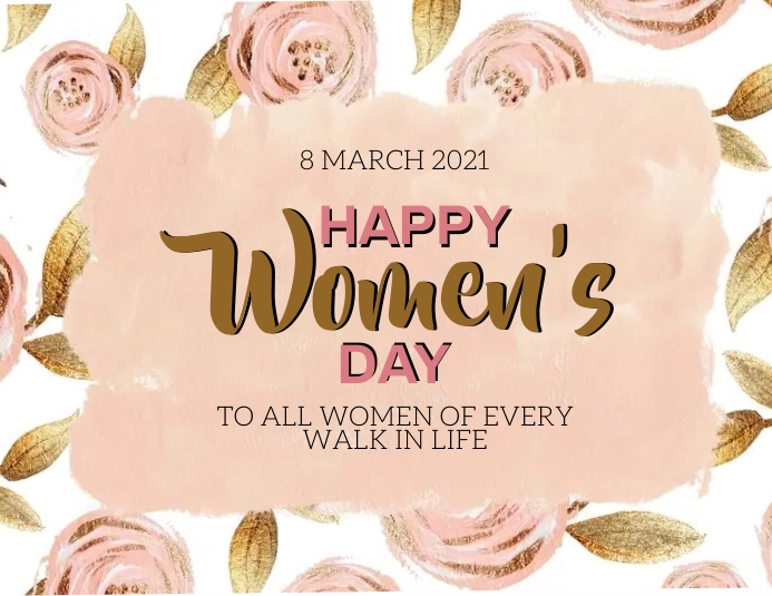 Copy of HAPPY women's DAY MESSAGE CARD Template | PosterMyWall