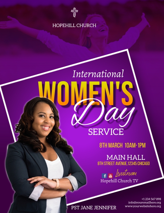 happy women's day service Template | PosterMyWall