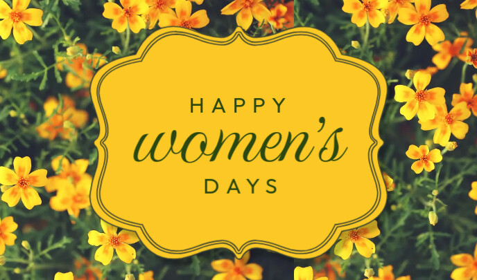 Happy Women's Day Templates Etykietka doczepna
