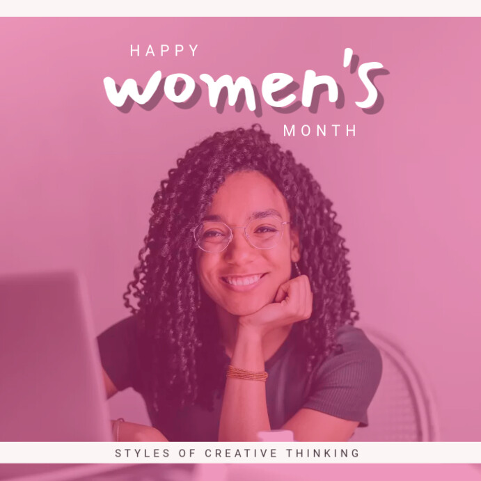 Plantilla de Happy Women's Month | PosterMyWall
