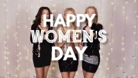 Happy Womens Day Card video Celebrating women Facebook-omslagvideo (16:9) template