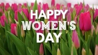 Happy Womens Day Card video flowers women template