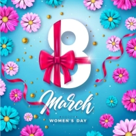 Happy Womens day flyer poster template design | PosterMyWall