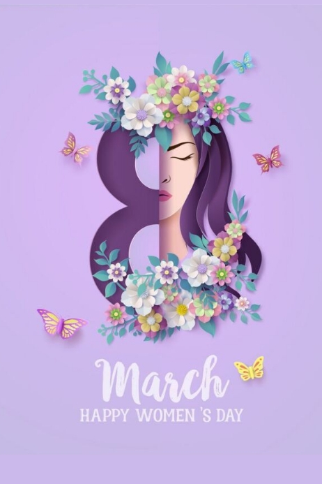 Happy Womens day flyer poster template design | PosterMyWall