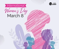 Happy Womens Day Large Rectangle Umugqa Omkhulu template