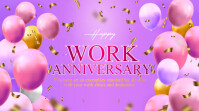 Happy Work Anniversary Digital Display (16:9) template
