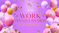 Happy Work Anniversary Digital Display (16:9) template