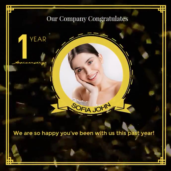 Work Post Files Happy work anniversary post Template | PosterMyWall