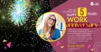Happy Work Anniversary Template Facebook Shared Image