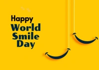happy world smile day Kartu Pos template