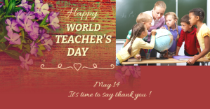 Rød Teacher's Day Facebook Event Cover Template