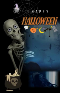 hapy Halloween tabloid size template