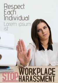 harassment A4 template