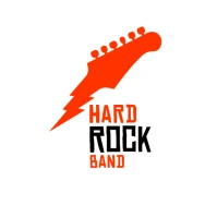 Hard Rock Band / Guitar Logo template