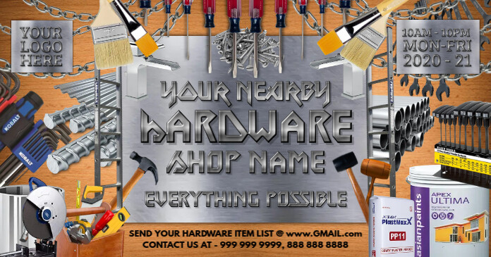 Hardware Shop Online Poster Template PosterMyWall, 59% OFF