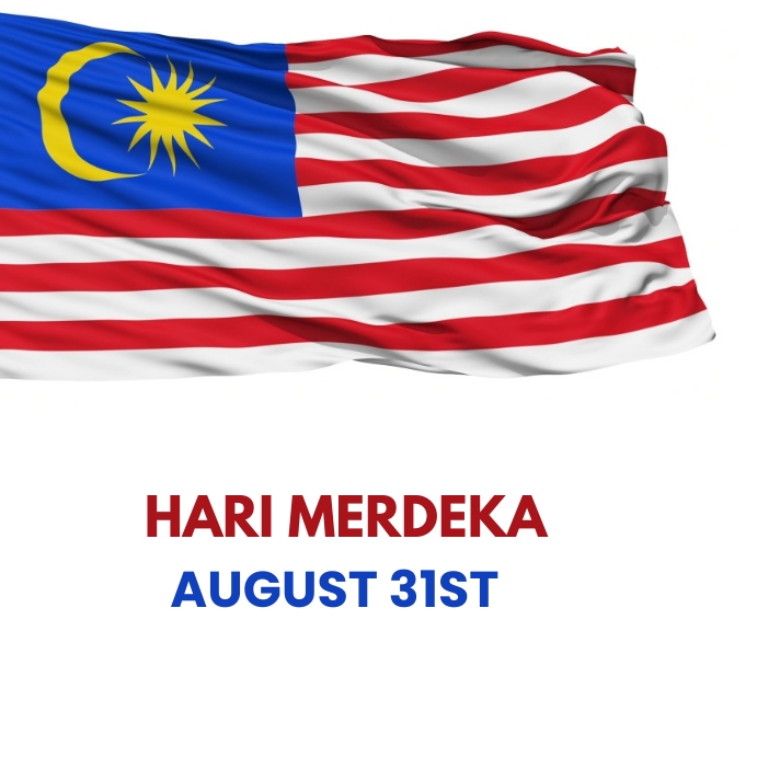 hari merdeka Instagram Post template
