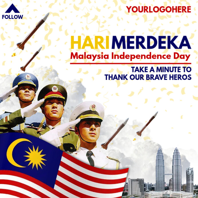 Hari Merdeka Malaysia Independence Template | PosterMyWall