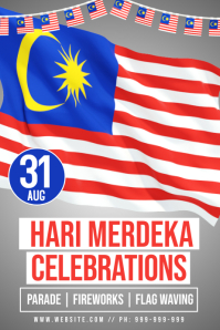 Poster Merdeka Basic Merdeka Template | PosterMyWall
