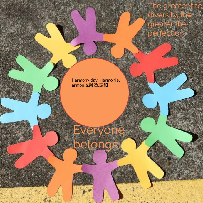 Harmony day Instagram Post template