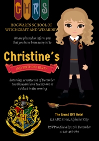 119,040+ harry potter invitation Customizable Design Templates |  PosterMyWall