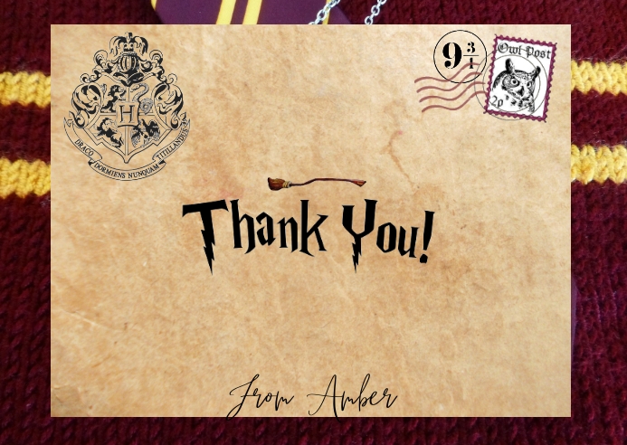Surat Harry Potter Templat | PosterMyWall