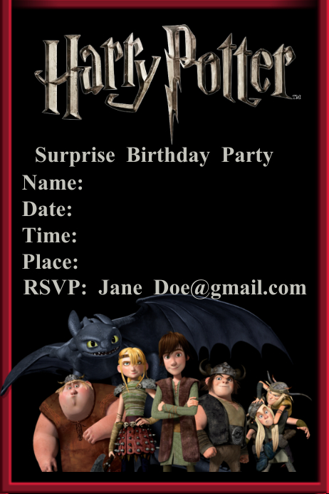 Harry Potter Template PosterMyWall