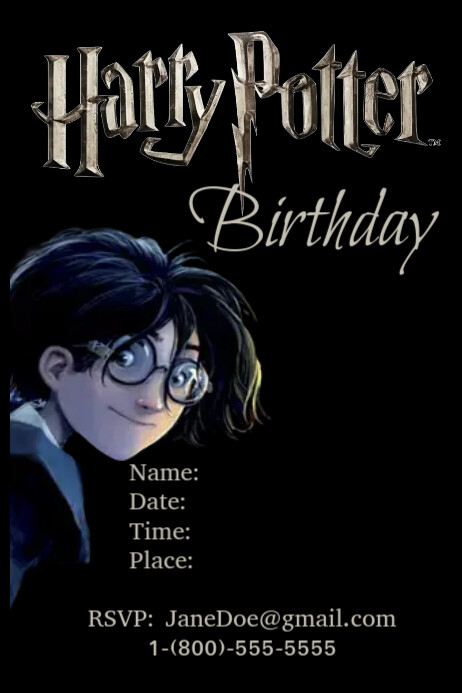 Harry Potter Template PosterMyWall